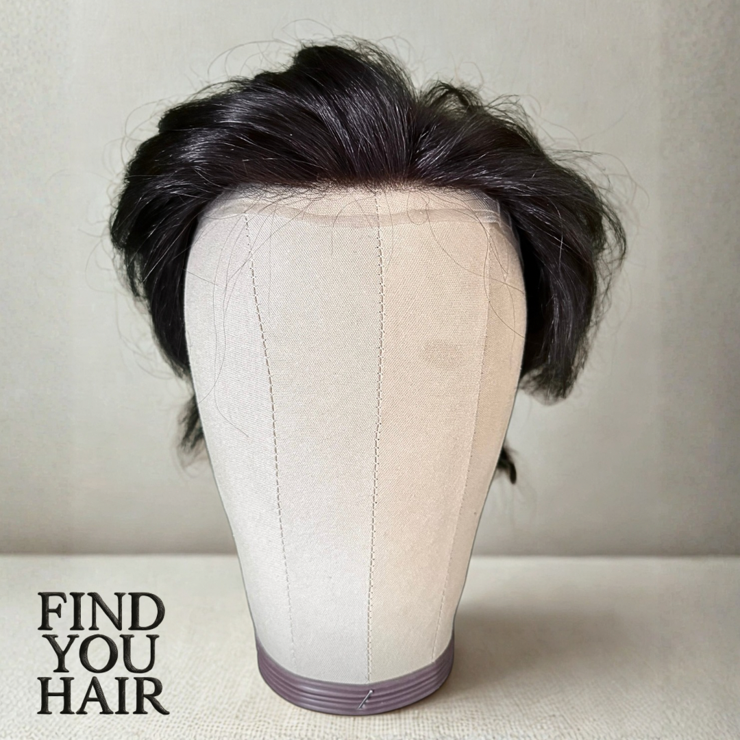 Mediam brown light , breatable full lace hair systen (uncut)